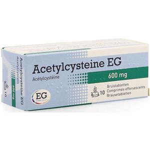 Acetylcysteine EG 600mg Bruistabletten 10 stuks