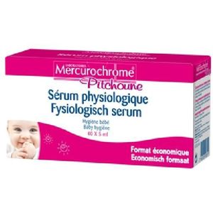 Mercurochrome Pitchoune Fysiologisch serum Flapullen 40x5ml