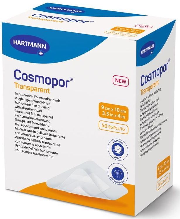 Cosmopor - Eilandpleisters - Transparant - 9 x 10 cm - Steriel
