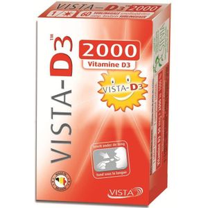 Vista D3 2000 Smelttabletten 60 stuks