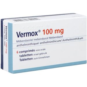 Vermox 100mg Orifarm  Tabletten 6 stuks