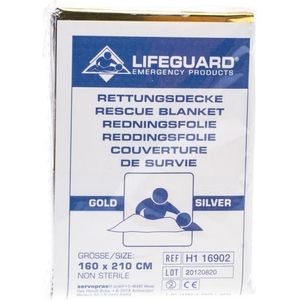 Reddingsdeken Aluminium 160cmx220cm Vf-med