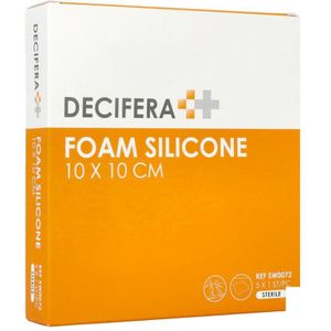Decifera Foam Silicone 10x10cm 5 stuks