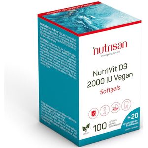 Nutrisan NutriVit D3 2000IU vegan Softgel 100+20 stuks