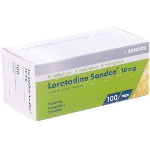 Loratadine Sandoz 10mg Tabletten 100 stuks