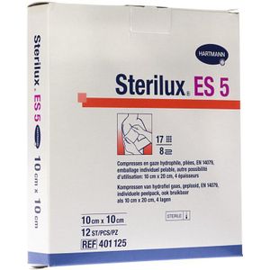 Sterilux ES 5 kompressen 10x10cm 12 stuks