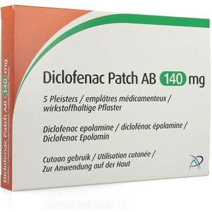 Diclofenac Patch AB 140mg Patch 5 stuks