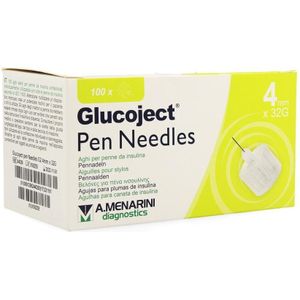Glucoject Pennaald 32G 4mm 100 stuks