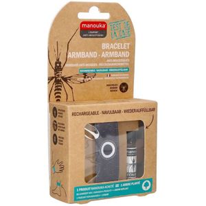 Manouka Anti-Muggen silver Armband 1 stuks