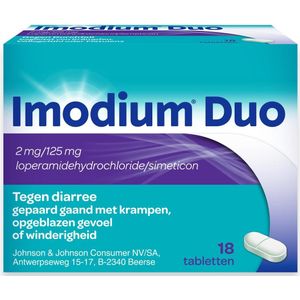 Imodium Duo Tabletten 18 stuks