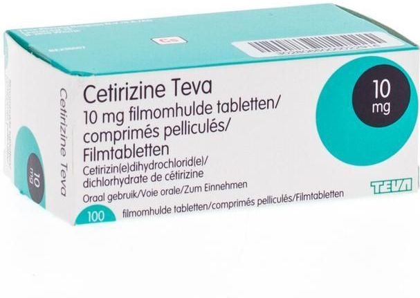 Cetirizine Teva 10mg Tabletten 100 stuks - Geneesmiddel Tegen Allergie