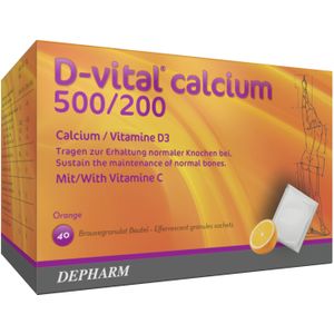 D-Vital sinaas 500/200 calcium Zakjes 40 stuks