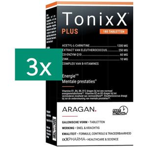 TonixX Plus Tripack Tabletten 3x180 stuks