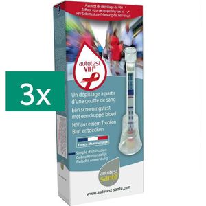 Autotest HIV Zelftest tripack 3 stuks