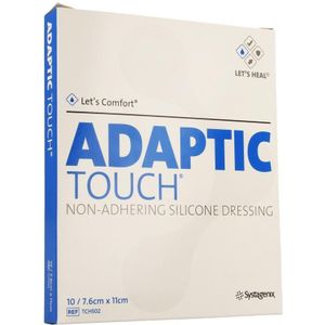 Adaptic Touch Siliconeverband 7,6x11cm 10 stuks