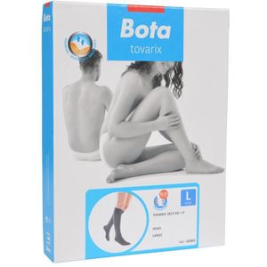 Tovarix 20/II kniekous met teen zwart L 2 stuks