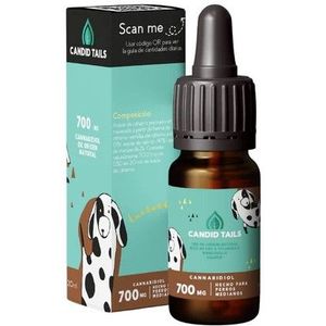 Candid Tails 700mg CBD Olie voor Middelgrote Honden (13kg - 25kg) Druppels 20ml