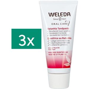 Weleda Ratanhia Tripack Tandpasta 3x75ml