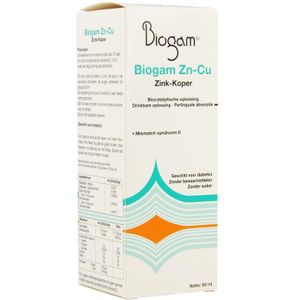 Biogam Zink-Koper Zn-Cu Oplossing 60ml