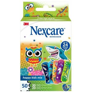 Nexcare Happy Kids Pleisters 2 maten 50 stuks