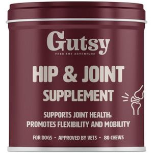 Gutsy Hip & Joint Supplement  Kauwbrokjes 80 stuks