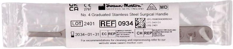Swann Morton Nr. 4 - Scalpelhouder - 1 stuk