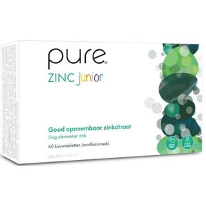 Pure Zink Junior Kauwtabletten 60 stuks