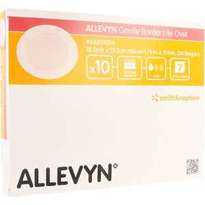 Allevyn Gentle Border Lite Ovaal Groot 10 stuks