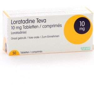 Loratadine Teva 10mg Tabletten 50 stuks