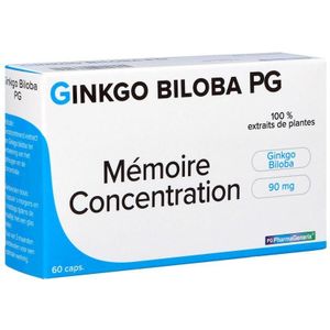 PharmaGenerix Ginkgo biloba 90mg Capsules 60 stuks