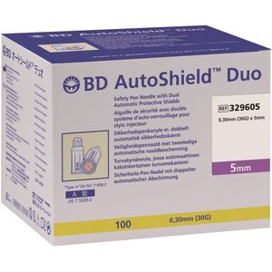 BD AutoShield Duo veiligheidspennaald 30G 100 stuks