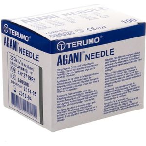 Terumo Agani naalden 27G 3/4 grijs 100 stuks