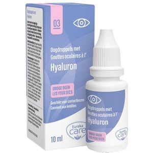 Eureka Care oogdruppels hyaluron droge ogen  Oogdruppels 10ml