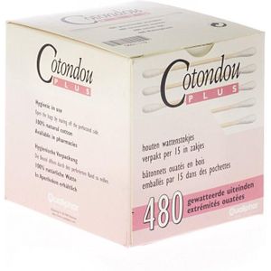 Cotondou Plus Houten Wattenstaafjes 240 stuks