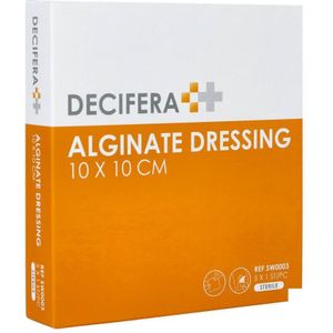 Decifera Alginate Dressing 10x10cm 5 stuks