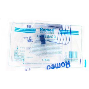 Romed Urinezak klep + afvloeiing 2L 1 stuks