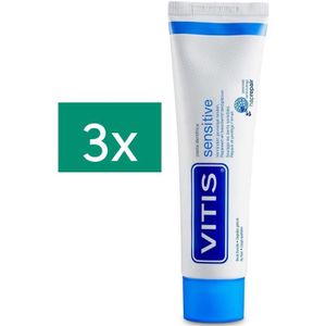 Vitis Sensitive tandpasta Tri-pack Tandpasta 3 stuks