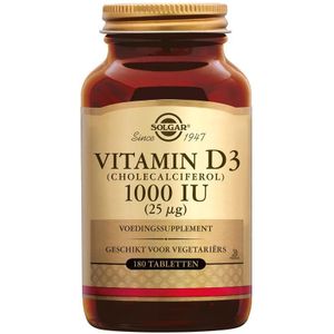 Solgar Vitamin D3 1000 IU/25 µg Tabletten 180 stuks