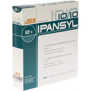Ipansyl kompressen 10x10cm 12 stuks