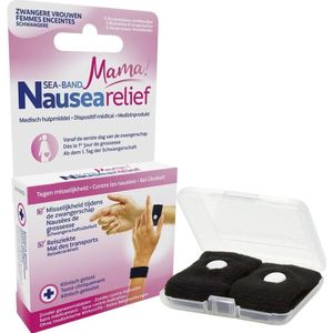 Sea-Band Mama zwart Armband 2 stuks