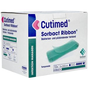 Cutimed Sorbact Ribbon Gaasstrook 5x200cm 10 stuks
