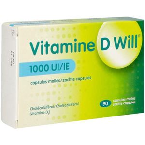 Vitamine D Will 1000IU Softgel 90 stuks