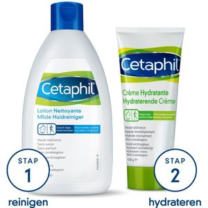 Cetaphil Milde huidreiniger + Hydraterende crème Pakket 1 stuks