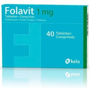 Folavit 1mg Tabletten 40 stuks