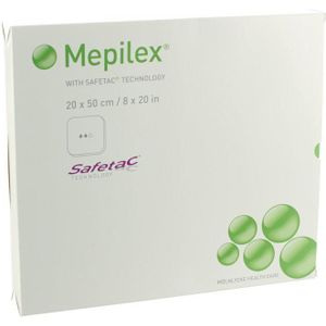 Mepilex ag 20cmx50cm 2 stuks