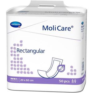 Molicare - Rectangular - Onderlegger - 20x60 cm - 50 stuks