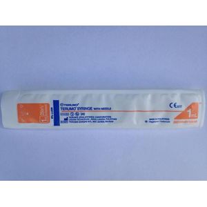 Terumo spuit 1ml + naald 25Gx5/8 1 stuks