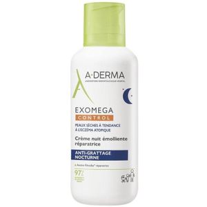 A-Derma Exomega Control Herstellende emolliërende nacht Crème 400ml