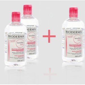 Bioderma Sensibio H2O micellair water voordeelpakket Pakket 3 stuks