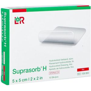 Suprasorb H Dun hydrocolloïd 5x5cm 10 stuks